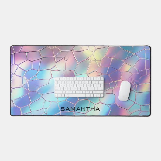 Monogramme Arrière - plan Holographique Foil Motif (Clavier et souris)