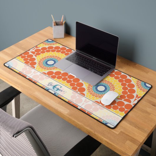 Monogramme Art Déco Egée Été Radiant Mandala (Bureau 2)