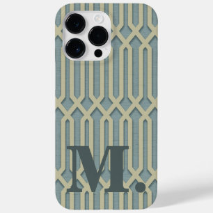 Monogramme Art déco iPhone initial / coque ipad