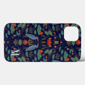 Monogramme Arts & Artisanat Heron iPhone / coque i (Verso (horizontal))