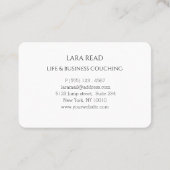 monogramme, au moins carte de visite blanc (Dos)