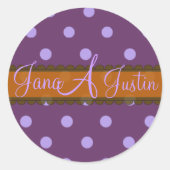 Monogramme autocollants boîte de chocolat (Devant)