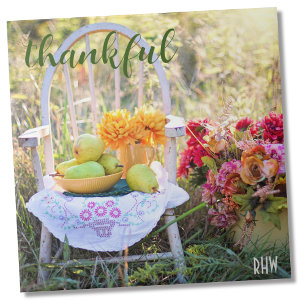 Monogramme, Automne Automne Fleur sauvage Carreaux