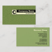 Monogramme avec étiquette de bord - Tex avec relie (Devant / Derrière)