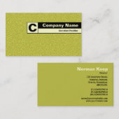 Monogramme avec étiquette de bord - Tex avec relie (Devant / Derrière)