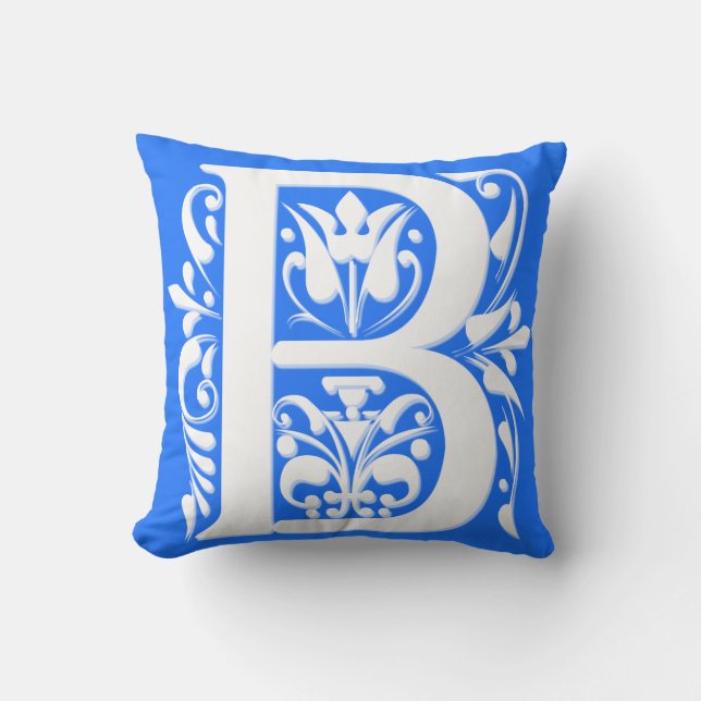 Monogramme avec initiale B - Coussin (Recto)