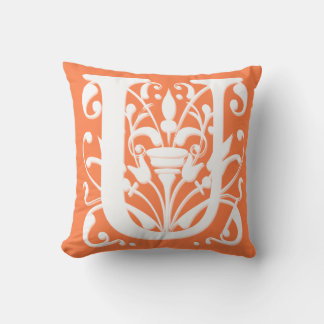 Monogramme avec initiale U - Coussin
