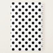 Monogramme avec point Polka noir et blanc (Dos)