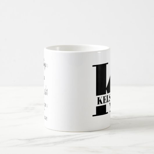 Monogramme avec versets bibliques Café Mug (Centre)