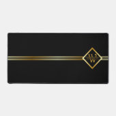 Monogramme Axis Faux Or Élégant – Noir & Or (Recto)