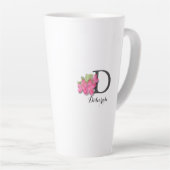 Monogramme Azalea Latte Mug (Angle droit)