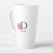 Monogramme Azalea Latte Mug (Angle gauche)