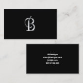 Monogramme B cartes de visite (Devant / Derrière)