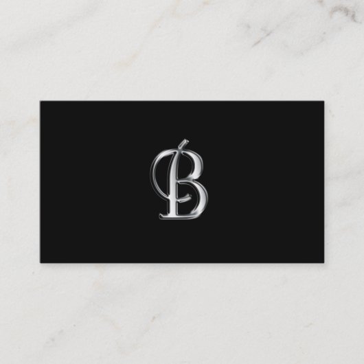 Monogramme B cartes de visite (Devant)