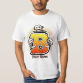 Monogramme B T-shirt singe de soie (Devant)