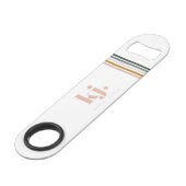 Monogramme Bandes Rétro Chic (Devant angulaire)