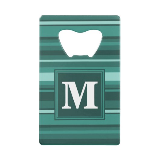 Monogramme bandes turquoises (Devant)