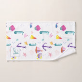Monogramme Beachhut Enfants Salle de bain Ocean Li (Serviette à main)