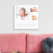 Monogramme Bébé Photo Collage toile enveloppée Imp (Insitu(Salon))