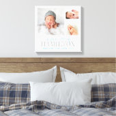 Monogramme Bébé Photo Collage toile enveloppée Imp (Insitu(Chambre))