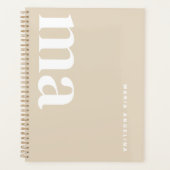 Monogramme beige classique moderne (Devant)