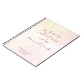 Monogramme beige Objectif Définir le Carnet du jou (Côté gauche)