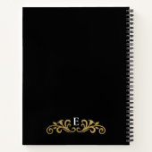 Monogramme Black Gold Artiste Carnet de carnet de (Dos)