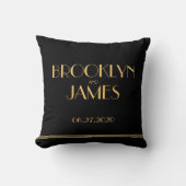 Monogramme Black Great Gatsby Mariages Coussins (Recto)