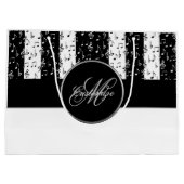 Monogramme Black & White Musical Stripes Grand Sac (Dos)