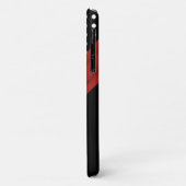 Monogramme Black White Red Pois iPhone 11 coque (Dos/Gauche)