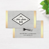 Monogramme Blanc Cuir Or Lux Trier (Bureau)