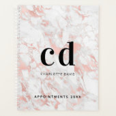 Monogramme blanc en marbre doré (Devant)