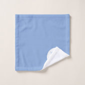 Monogramme blanc et bleu Nouveau-né (Gant de toilette)