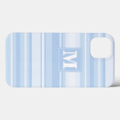Monogramme Bleu Bande Bébé Coque-Mate coque iphone (Verso (horizontal))