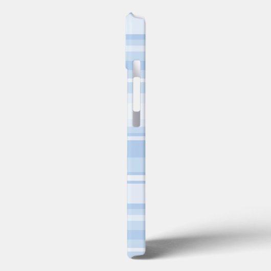 Monogramme Bleu Bande Bébé Coque-Mate coque iphone (Verso / Gauche)