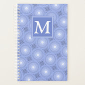 Monogramme bleu cercles motif (Devant)