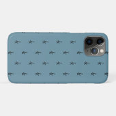 Monogramme bleu Dusty iPhone / coque ipad (Dos (Horizontal))