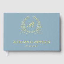 Monogramme bleu foncé