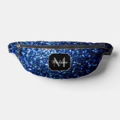 Monogramme bleu foncé brille de parties scintillan (Poser)