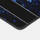 Monogramme bleu foncé brille de parties scintillan (Coin)