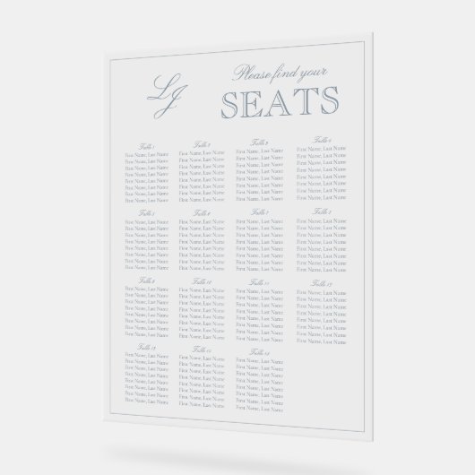 Monogramme bleu foncé moderne Mariage de script Si (Angle)