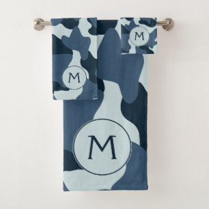 Monogramme bleu Grosse vache