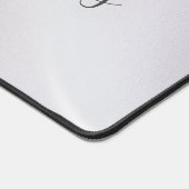 Monogramme bleu Iridescente Pearlescent Desk Mat (Coin)