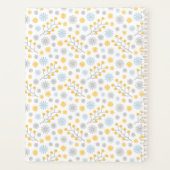 Monogramme bleu jaune gris scandinave (Dos)