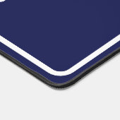 Monogramme bleu moderne Nettoyer Nom minimal Simpl (Coin)