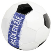 Monogramme Bleu Nom de la balle de soccer personna (3/4)