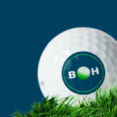 Monogramme bleu pour identifier les balles de golf