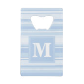 Monogramme Bleu rayures (Devant)