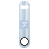 Monogramme Bleu rayures (Devant)