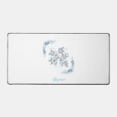 Monogramme bleu "Y" floral calme initial (Recto)